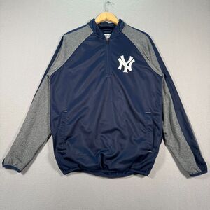 New York Yankees Jacket Adult Medium Blue Gray G-III‎ Carl Banks Baseball MLB